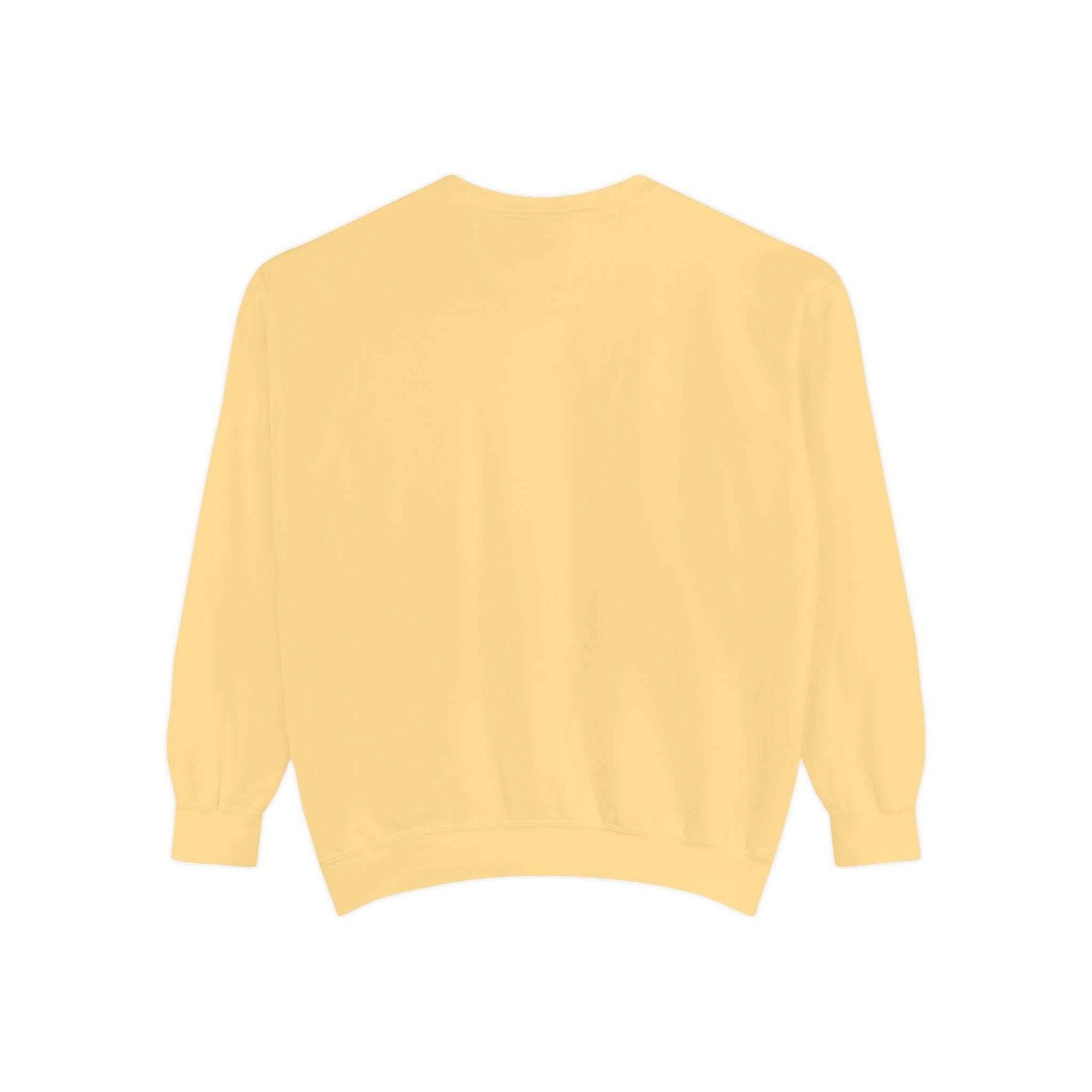 Pepper garment-dyed sweatshirt for preppy SPED teachers, featuring a festive Christmas design by Printify