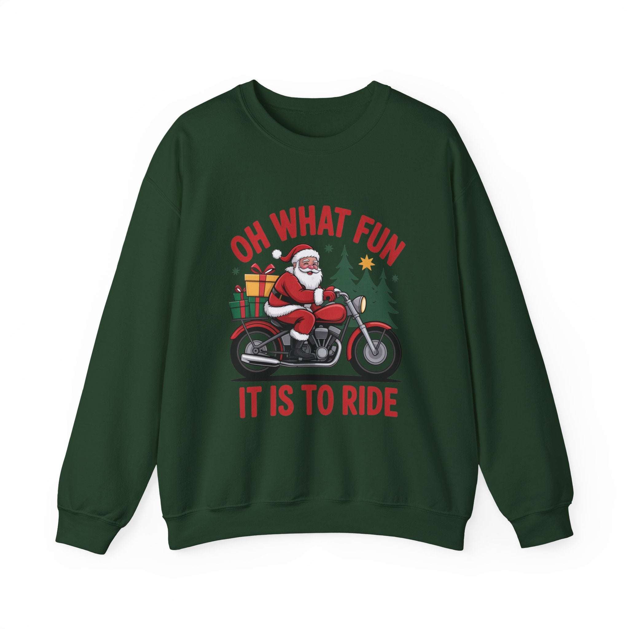 Motorcycle Santa Sweatshirt
