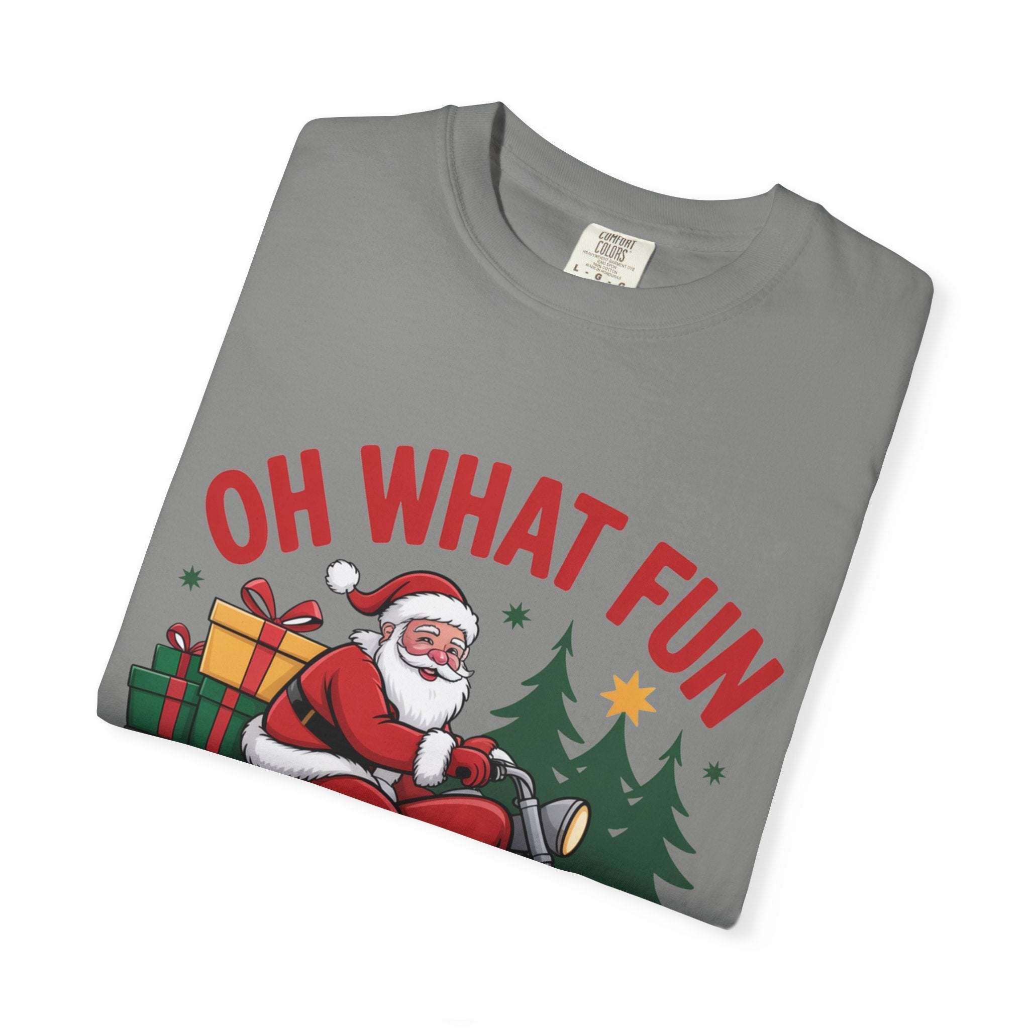 Santa On A Motorcycle T-Shirt
