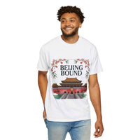 Travel T-shirt Beijing Bound design showcasing global adventure and comfort for travelers