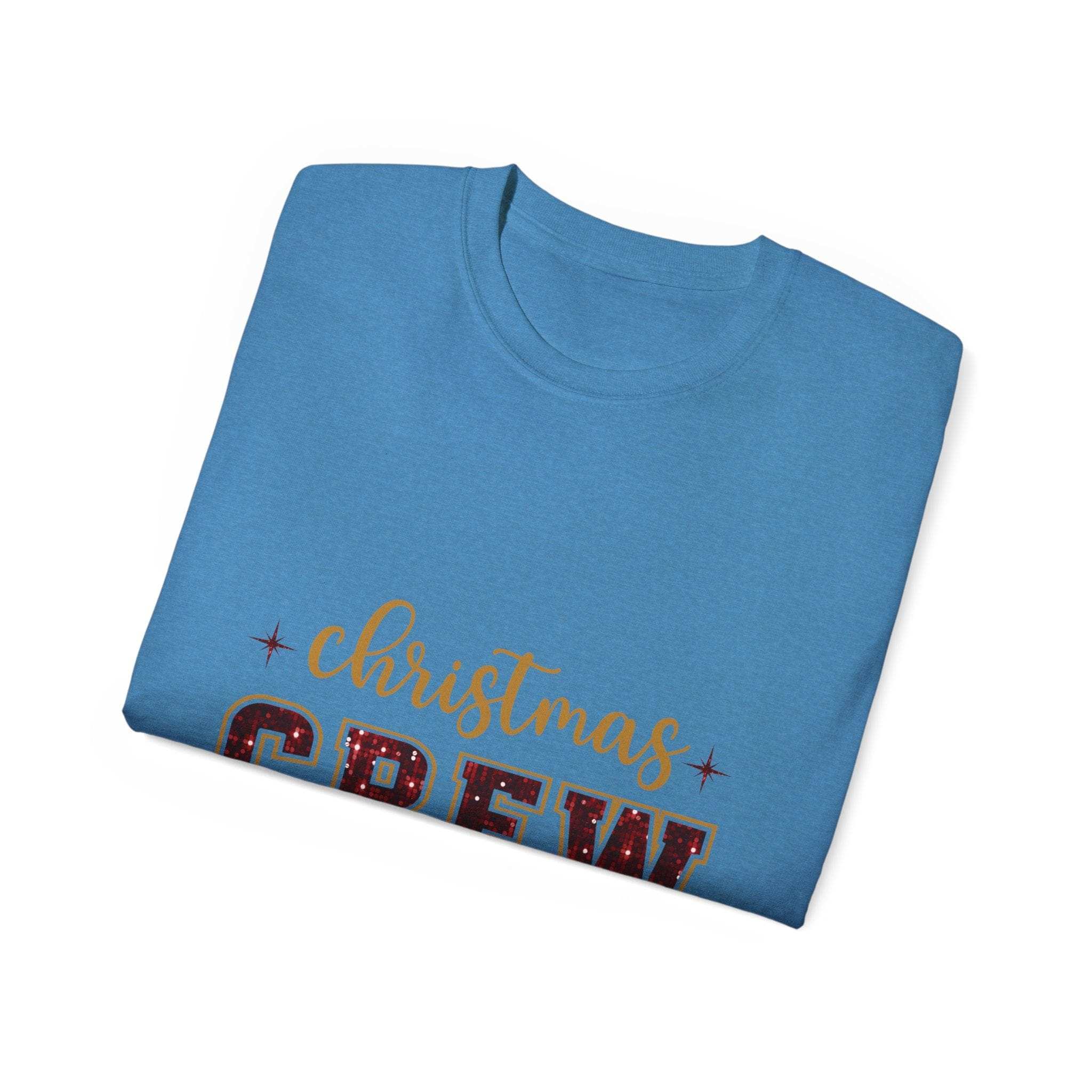 Christmas Crew Faux Glitter Tee
