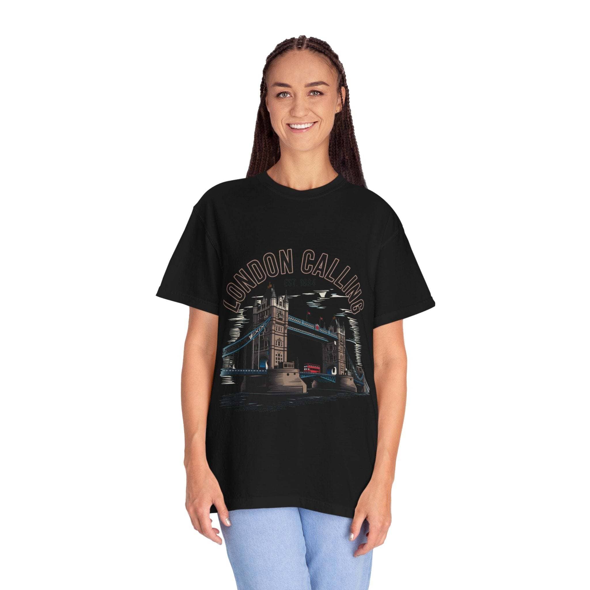 London Calling Travel T-Shirt - Unisex Garment-Dyed