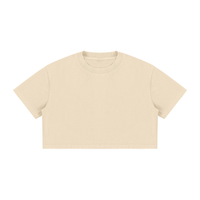 Women’s Mineral Wash Crop T-Shirt | Vintage Washed Cotton Cropped Tee