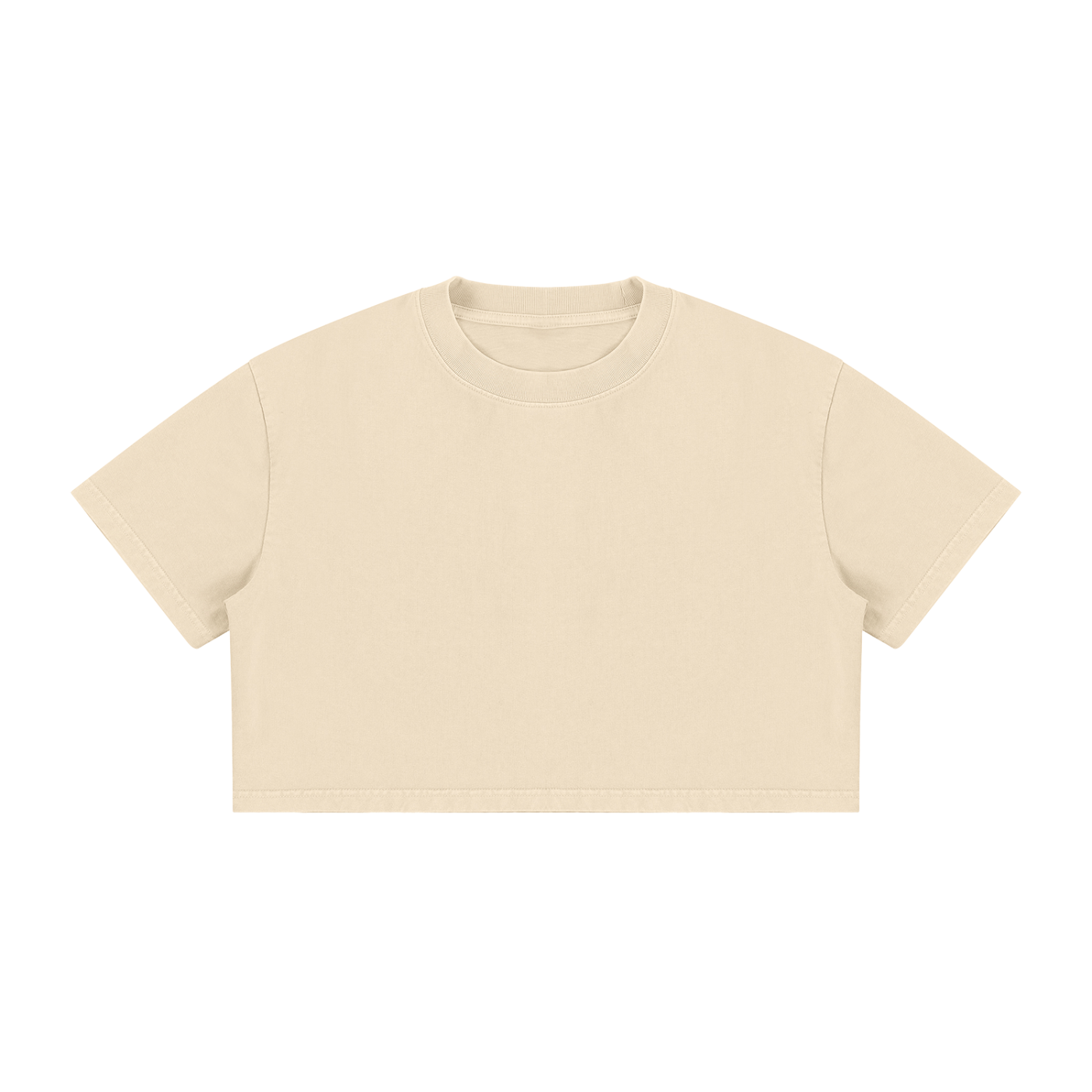 Women’s Mineral Wash Crop T-Shirt | Vintage Washed Cotton Cropped Tee