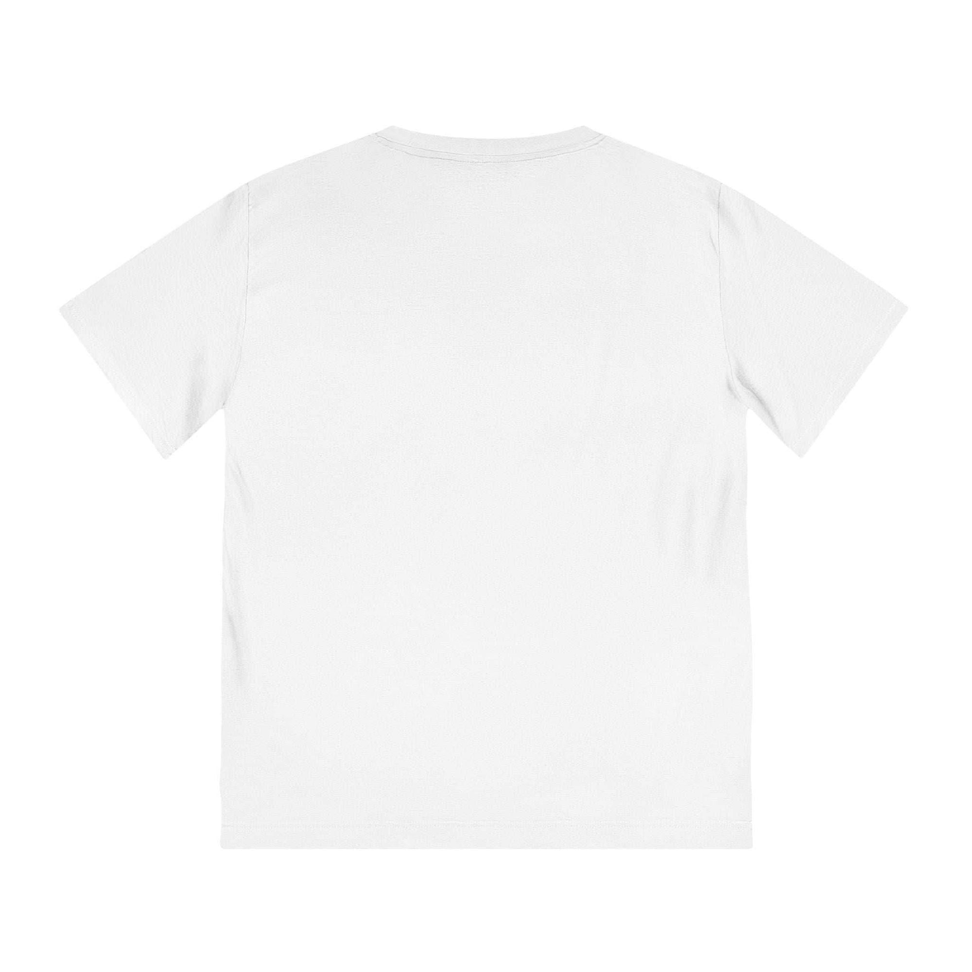 Plain white t-shirt on a white background