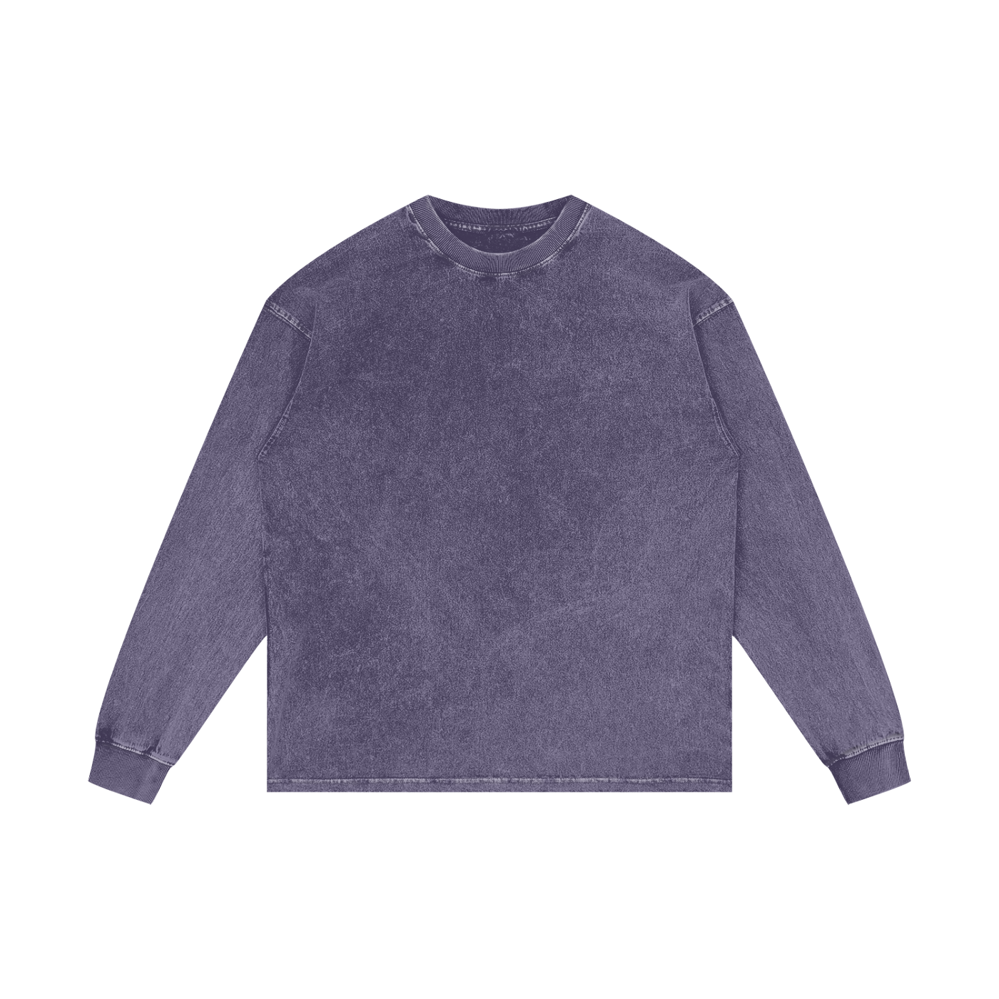 Acid Wash Oversized Long Sleeve Unisex Cotton T-Shirt