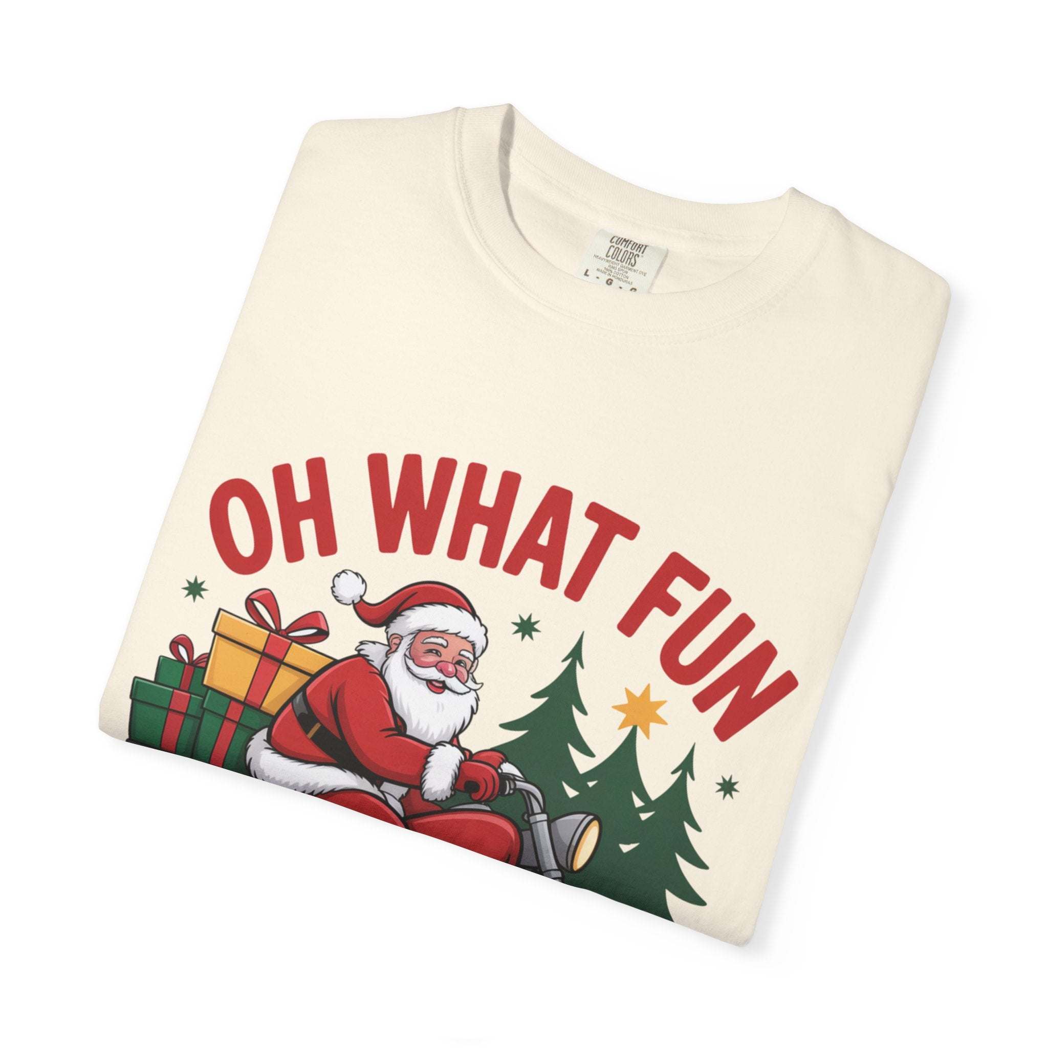 Santa On A Motorcycle T-Shirt