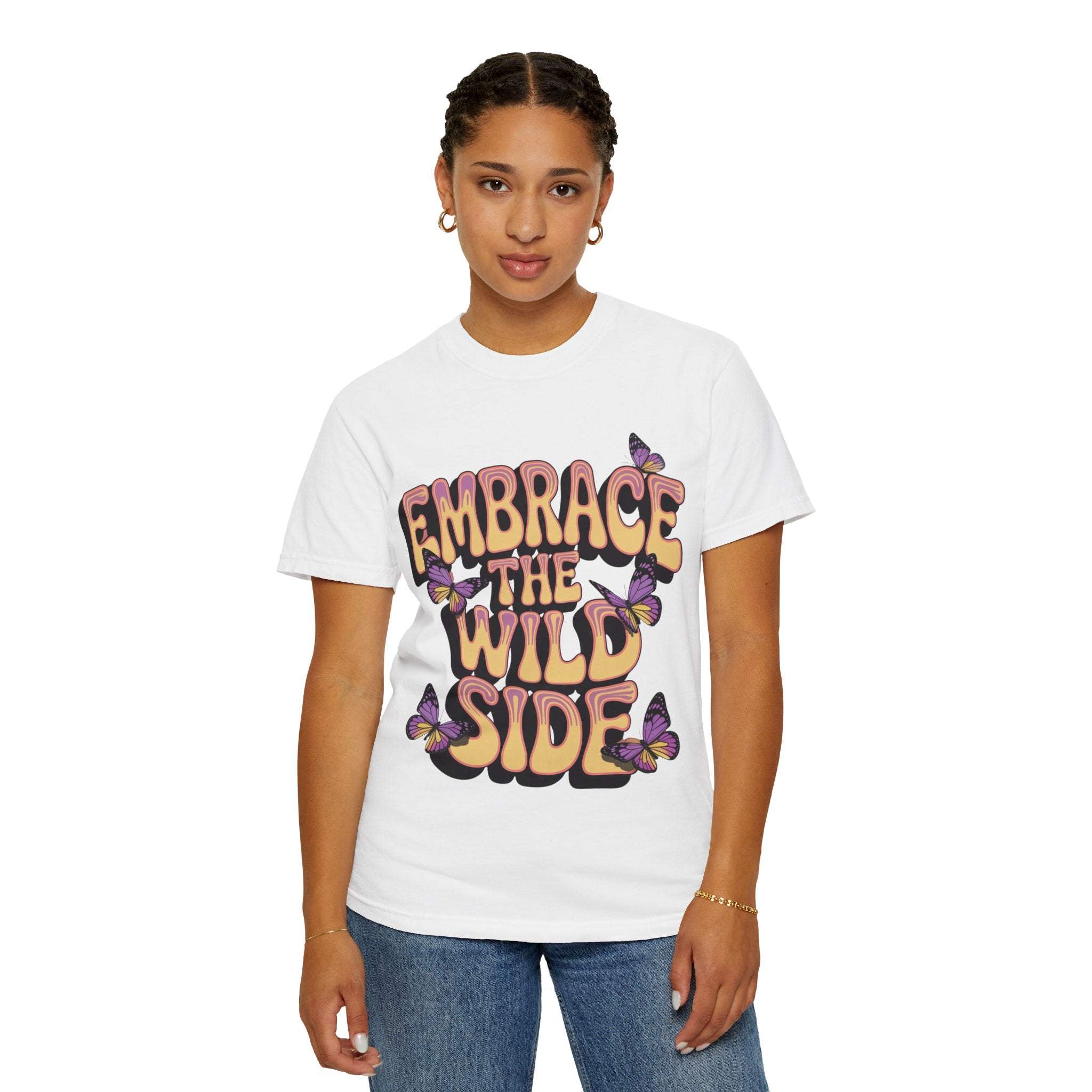 Garment-Dyed T-shirt - Embrace the Wild Side Print