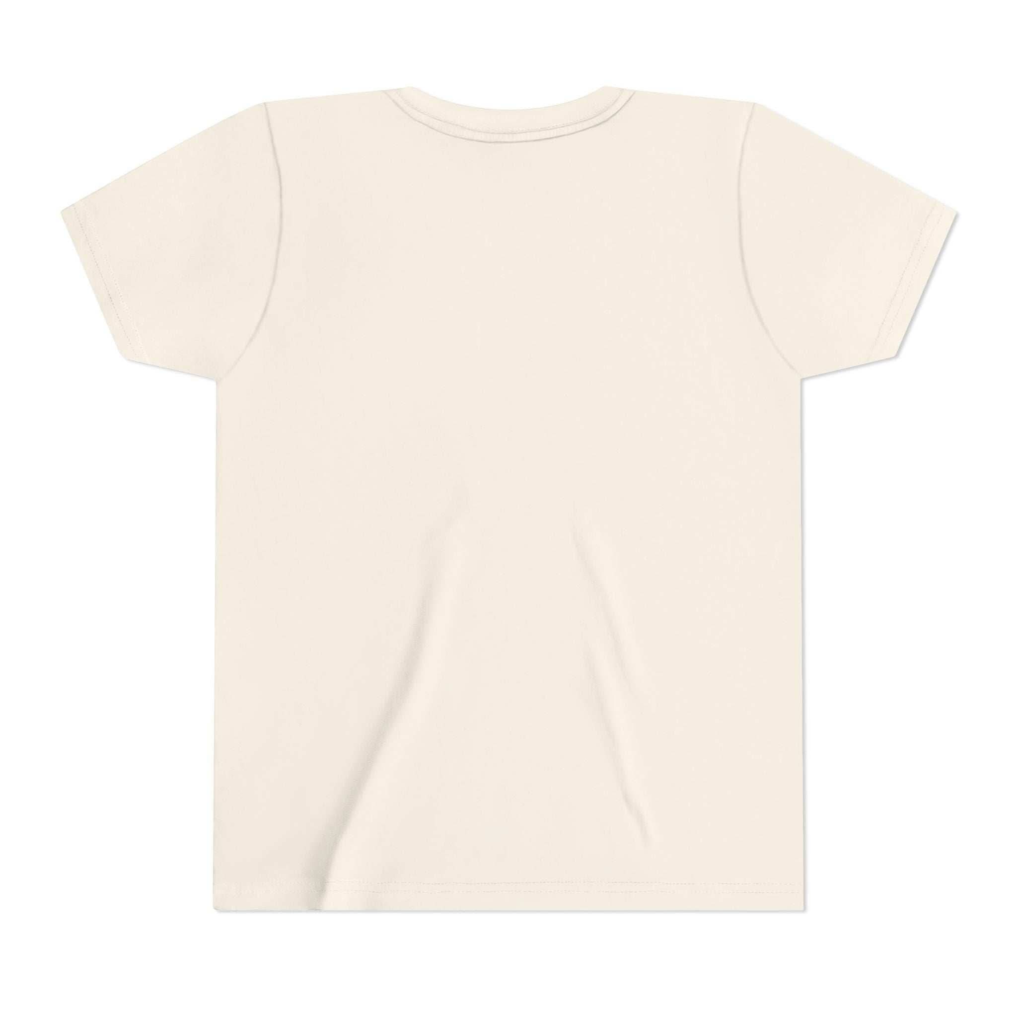 Youth tee featuring Highland Cow with Sunflowers design on soft, durable cotton fabric