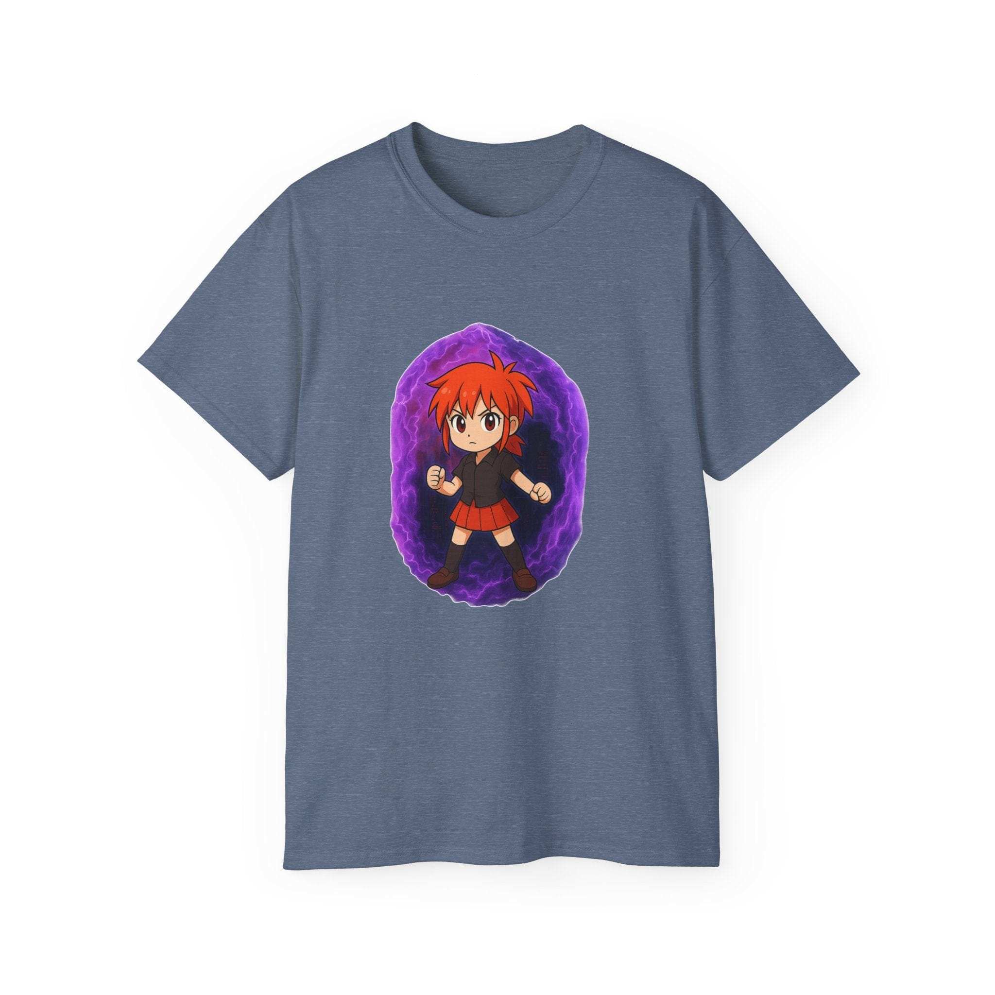 Anime Purple Power Girl Unisex T-shirt