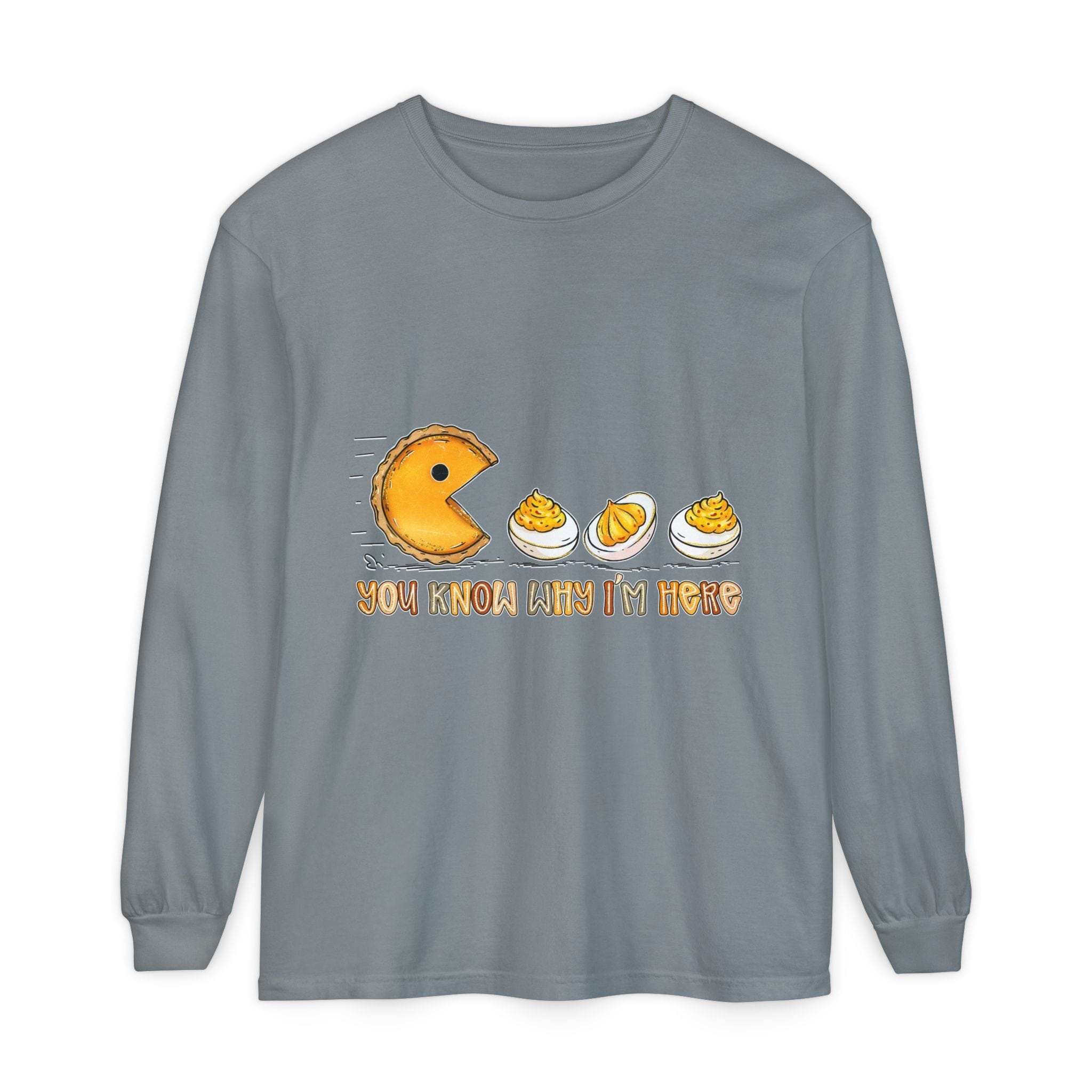 Long Sleeve T-Shirt - You Know Why Im Here Deviled Eggs