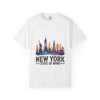 Garment-Dyed T-shirt with New York State of Mind design displaying NYC pride and urban style