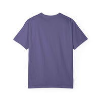Purple t-shirt on a white background