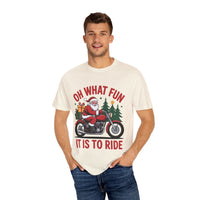 Santa On A Motorcycle T-Shirt