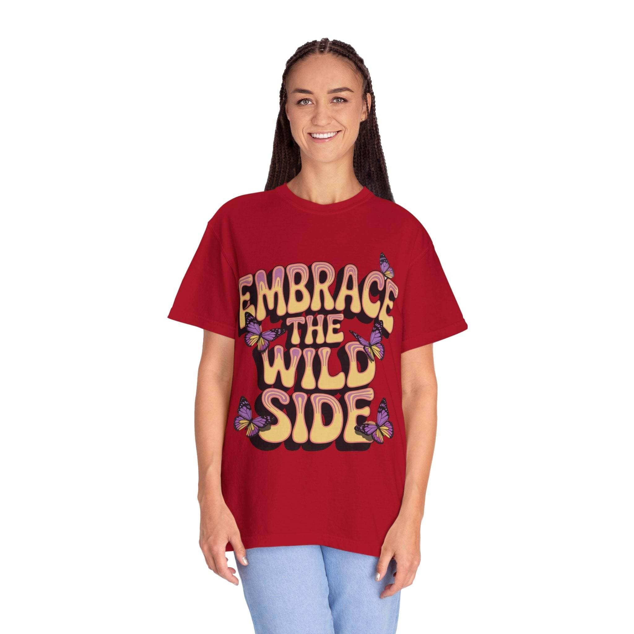 Garment-Dyed T-shirt - Embrace the Wild Side Print