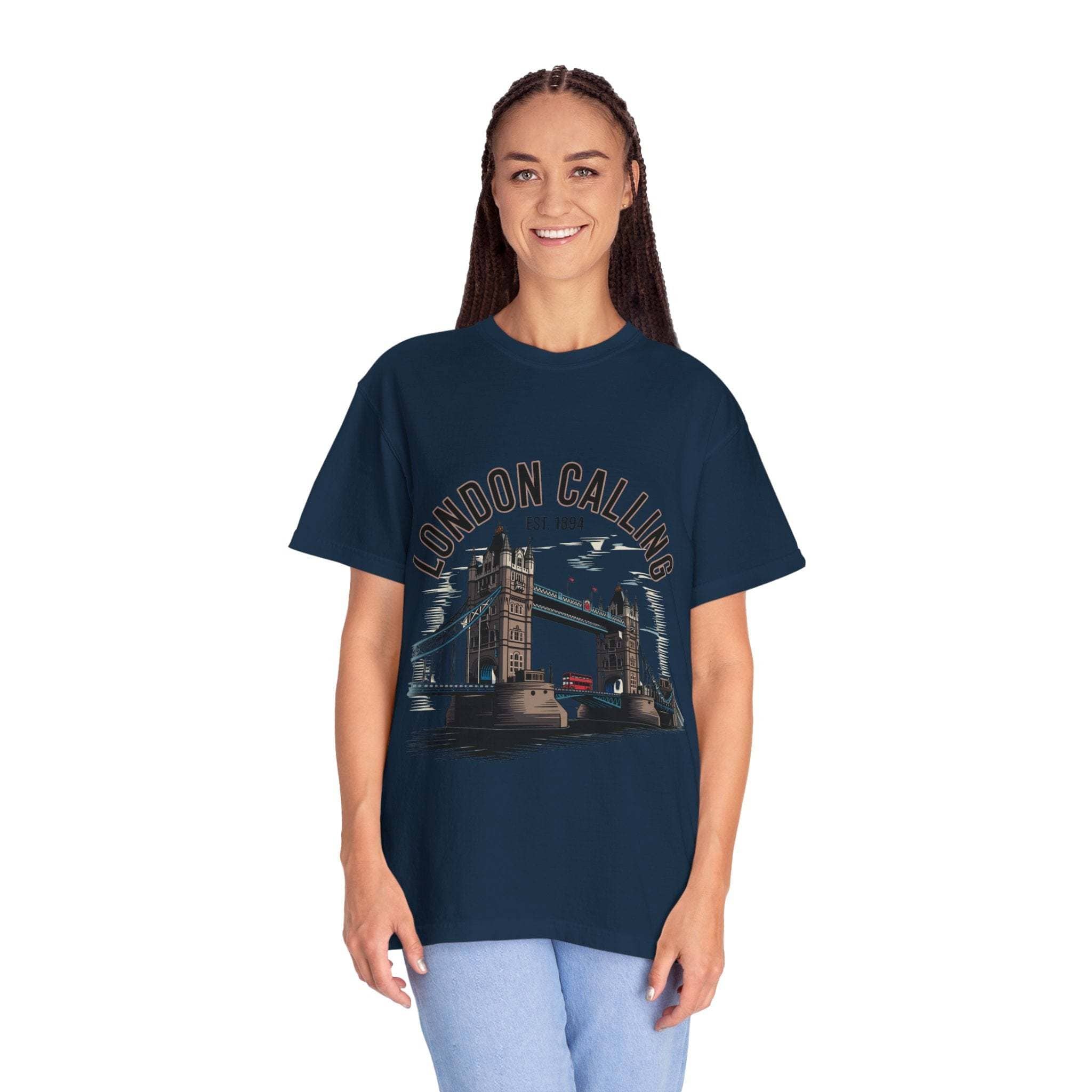 London Calling Travel T-Shirt - Unisex Garment-Dyed