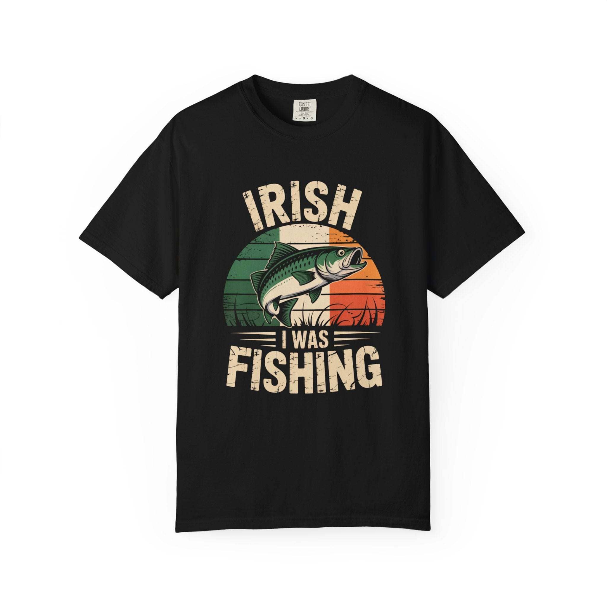 Irish I Was Fishing T-shirt | Fishing Graphic, Irish Flag Trout Design