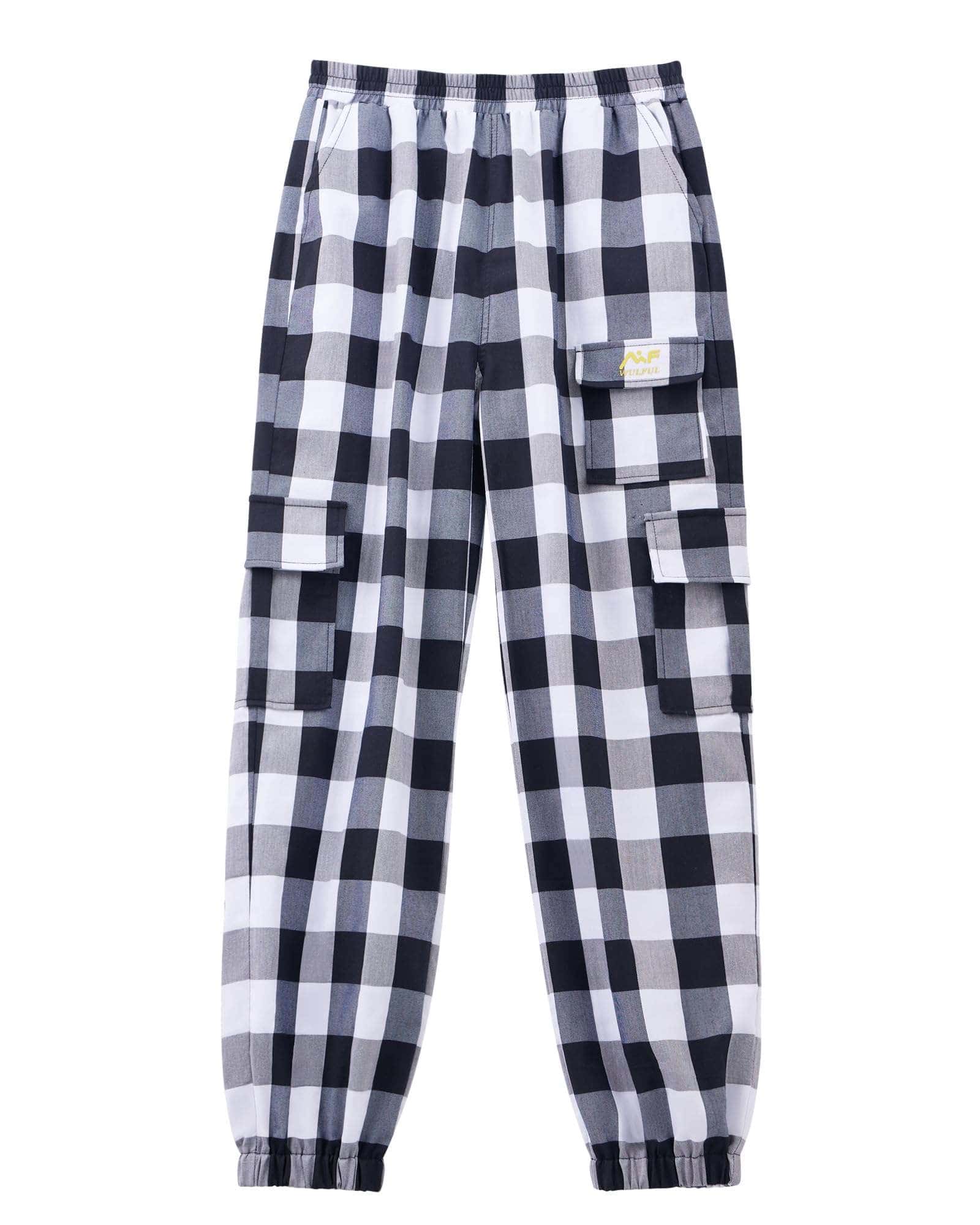 Women casual cargo jogger pants with elastic waist and multiple pockets for daily wear and athletics