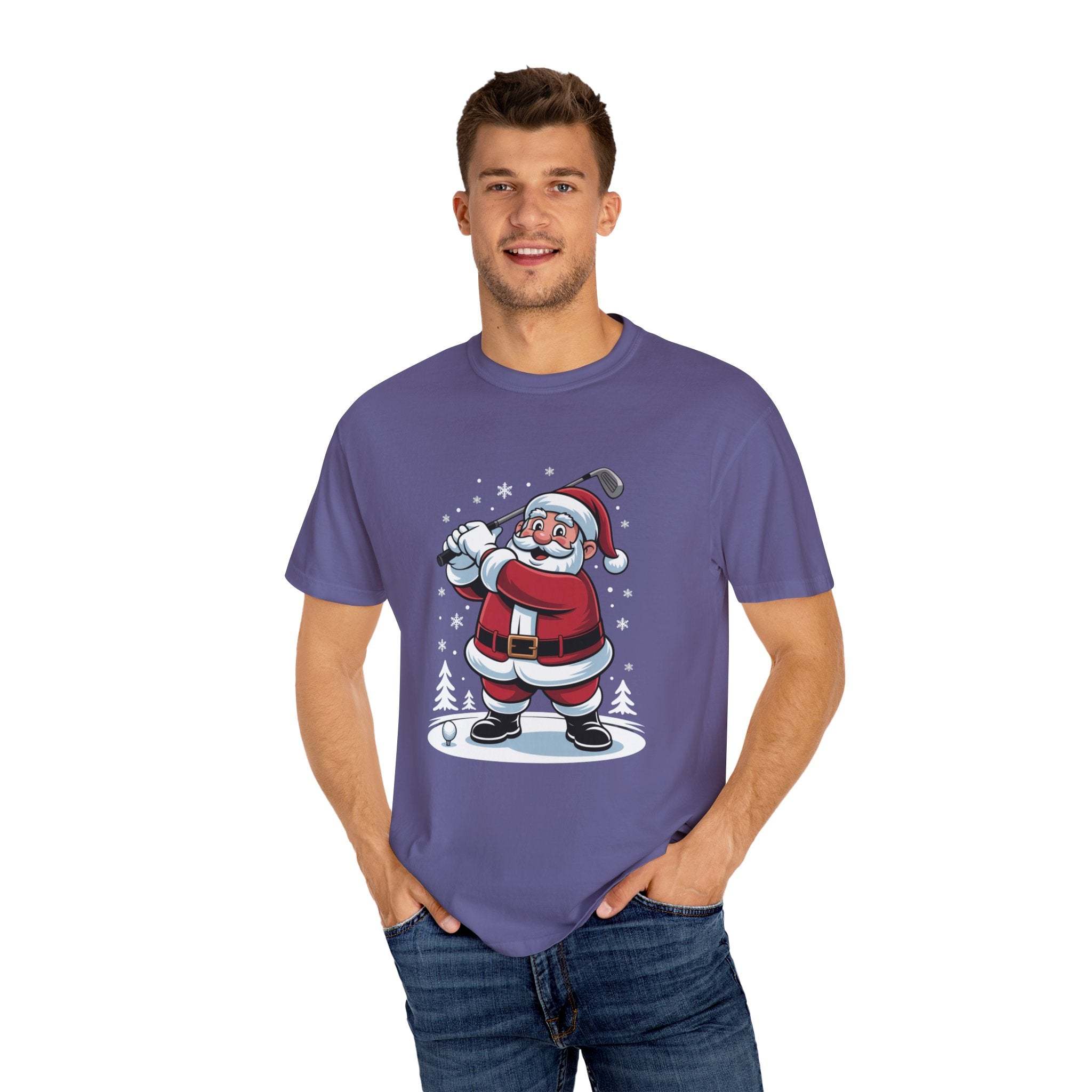 Santa Golfing Unisex T-shirt