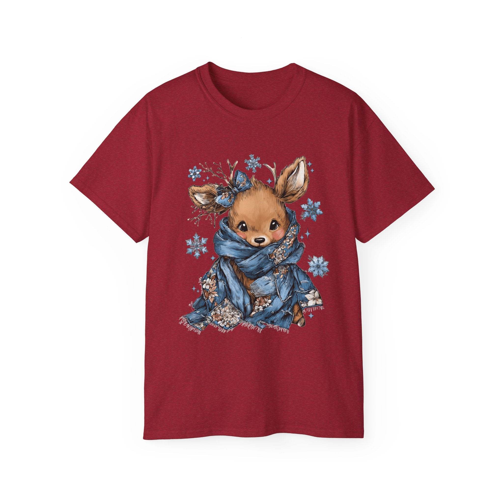 Retro Patchwork Reindeer Tee