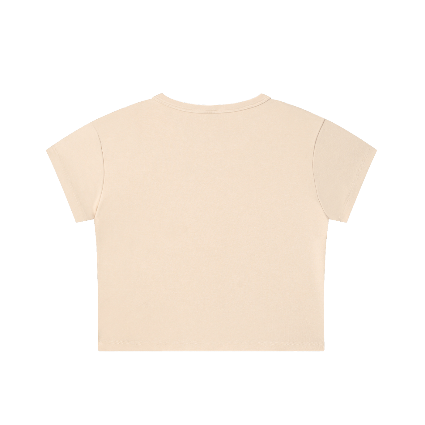 Women's snow washed crop top with vintage finish and soft cotton-spandex blend