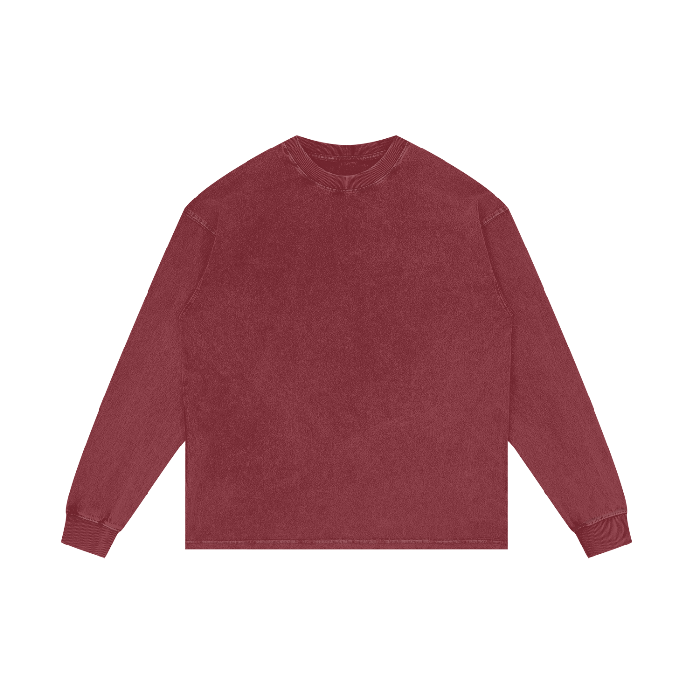 Acid Wash Oversized Long Sleeve Unisex Cotton T-Shirt
