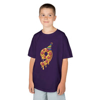 Party Slice Pizza Kids Tee | 9th Birthday Pizza Slice with Party Hat