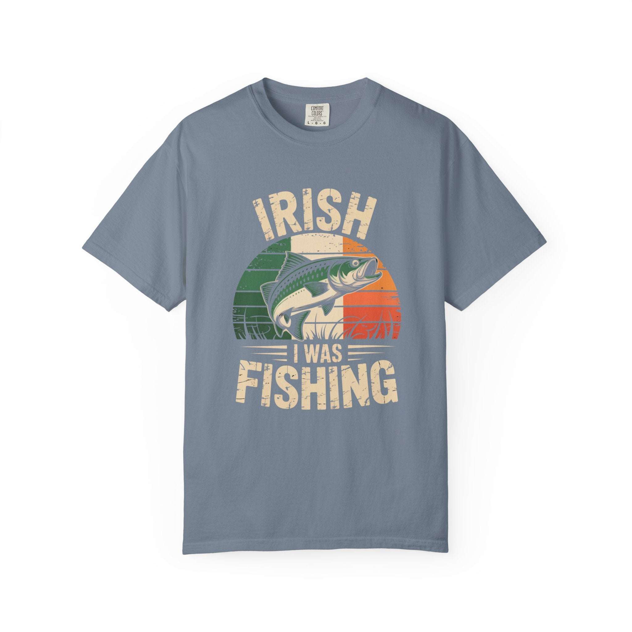 Irish I Was Fishing T-shirt | Fishing Graphic, Irish Flag Trout Design