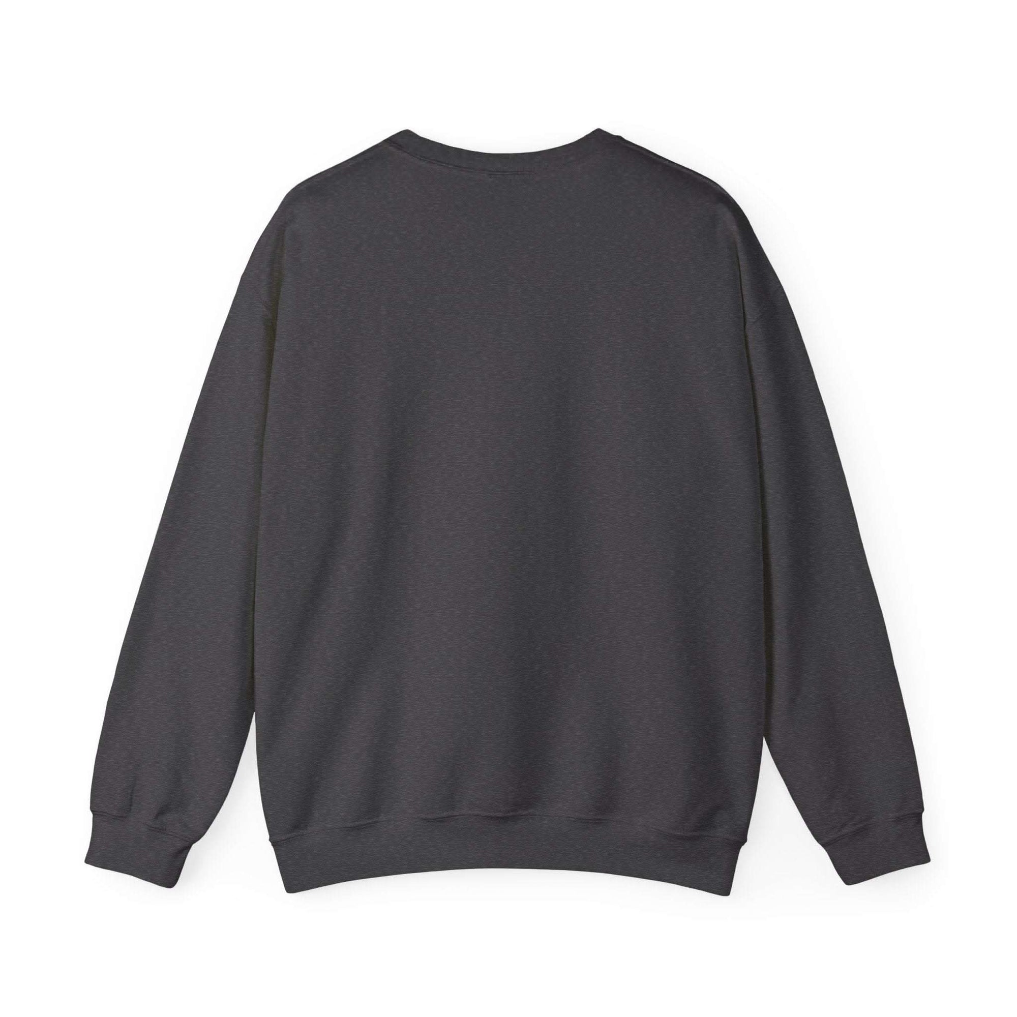 Back view of black Varsity Besties Crewneck Sweatshirt in cotton blend fabric