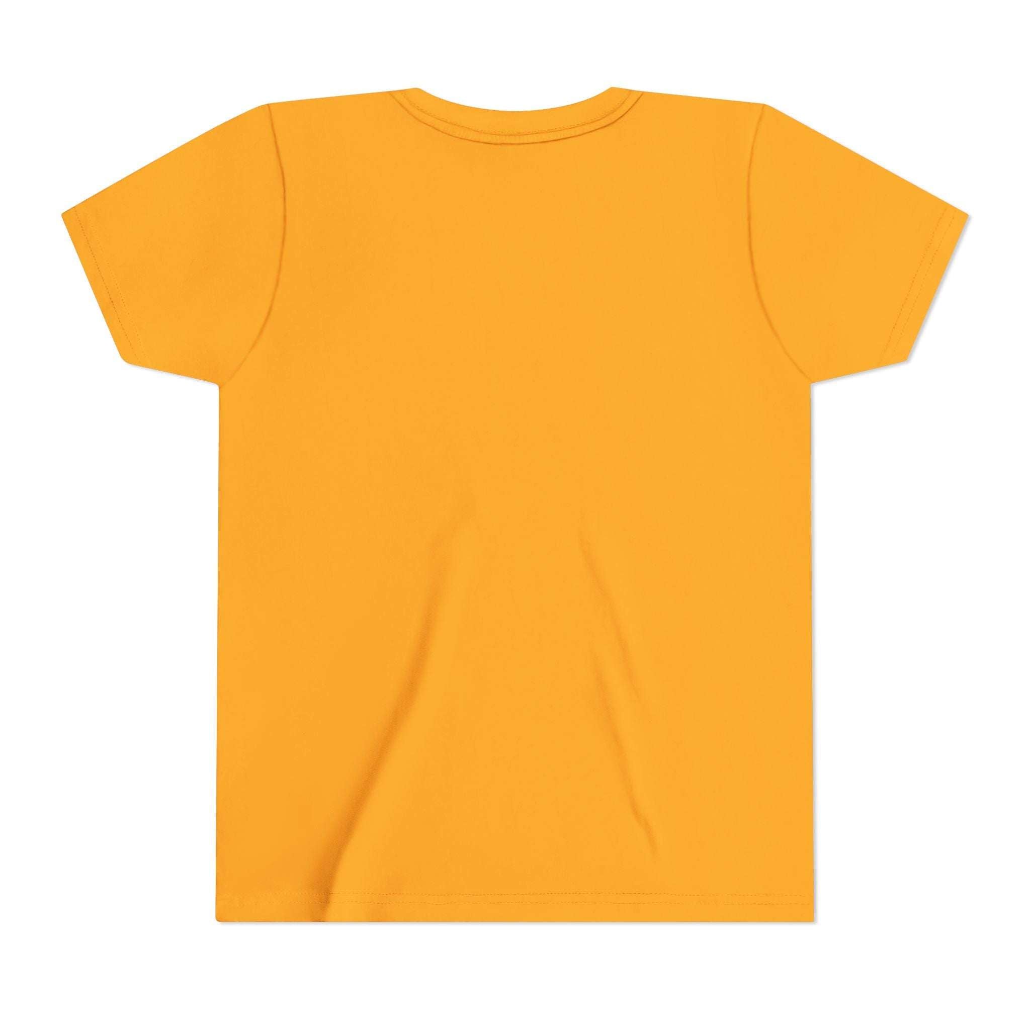 Highland Cow with Sunflowers Youth Tee | Cute Calf Floral Kids Shirt