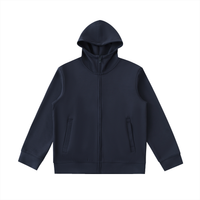 Heavyweight High Neck Zip-Up Hoodie
