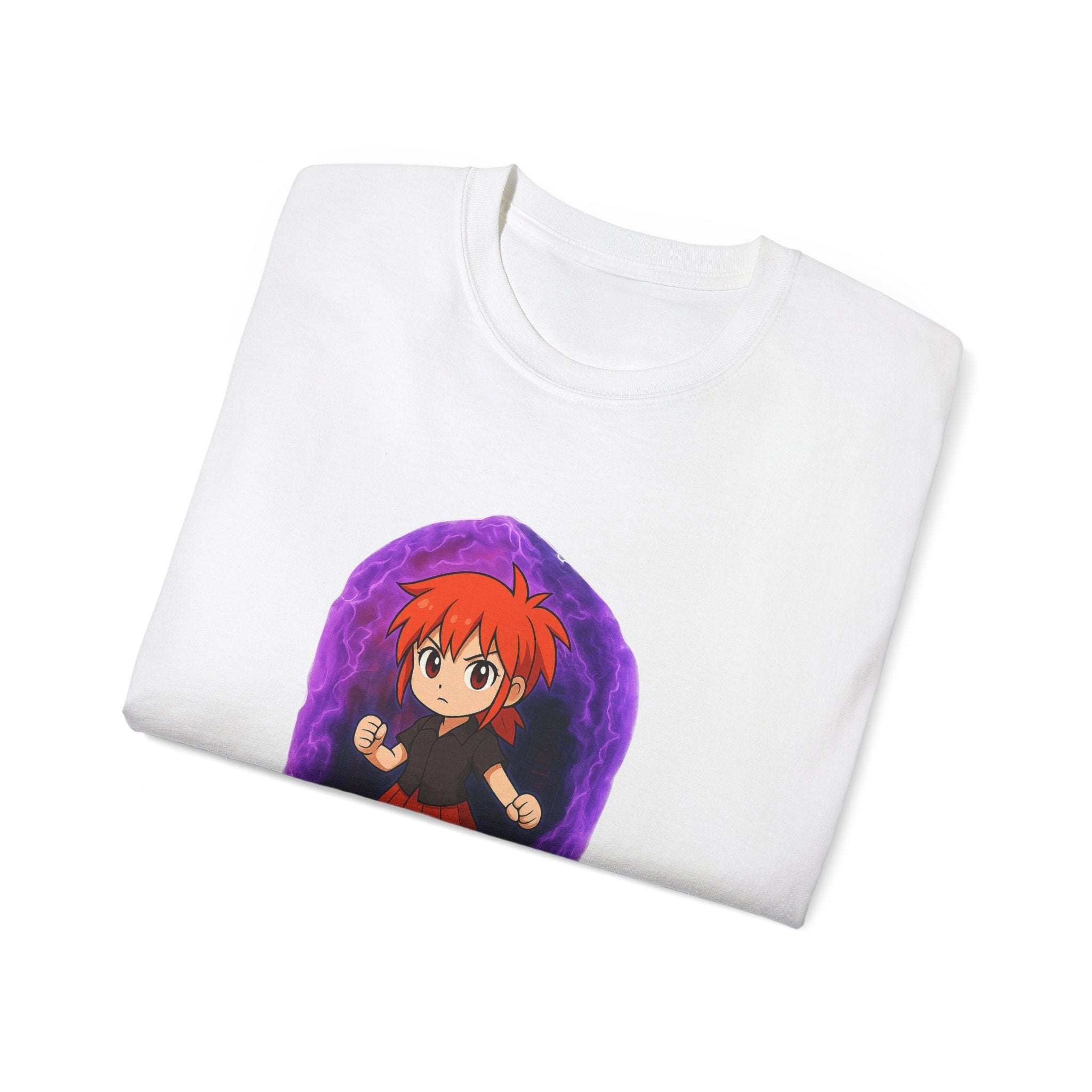 Anime Purple Power Girl Unisex T-shirt