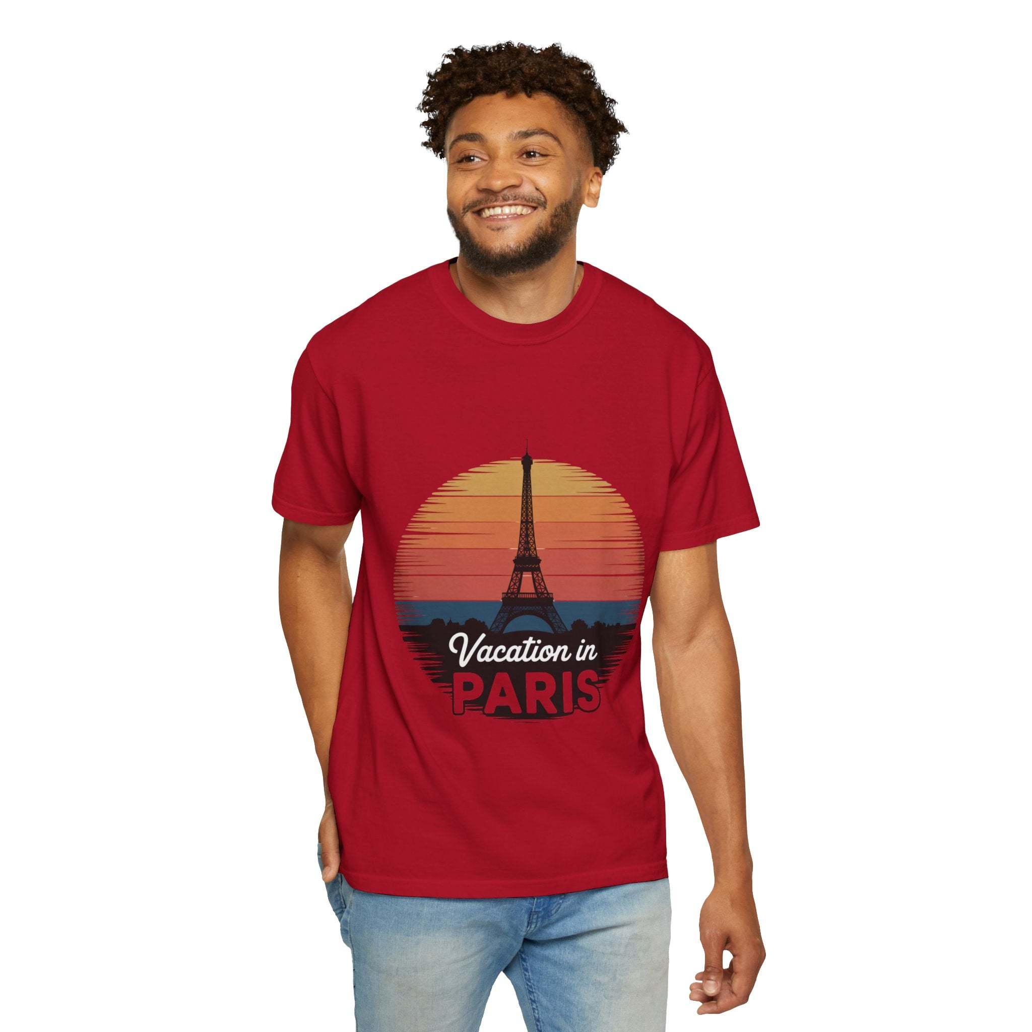 Garment-Dyed T-shirt Vacation in Paris Travel