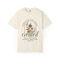 Created For Such A Time As This garment-dyed faith t-shirt with soft washed color and relaxed fit