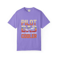 Pilot Dad Like a Normal Dad But Cooler T-shirt in vintage style on soft cotton fabric