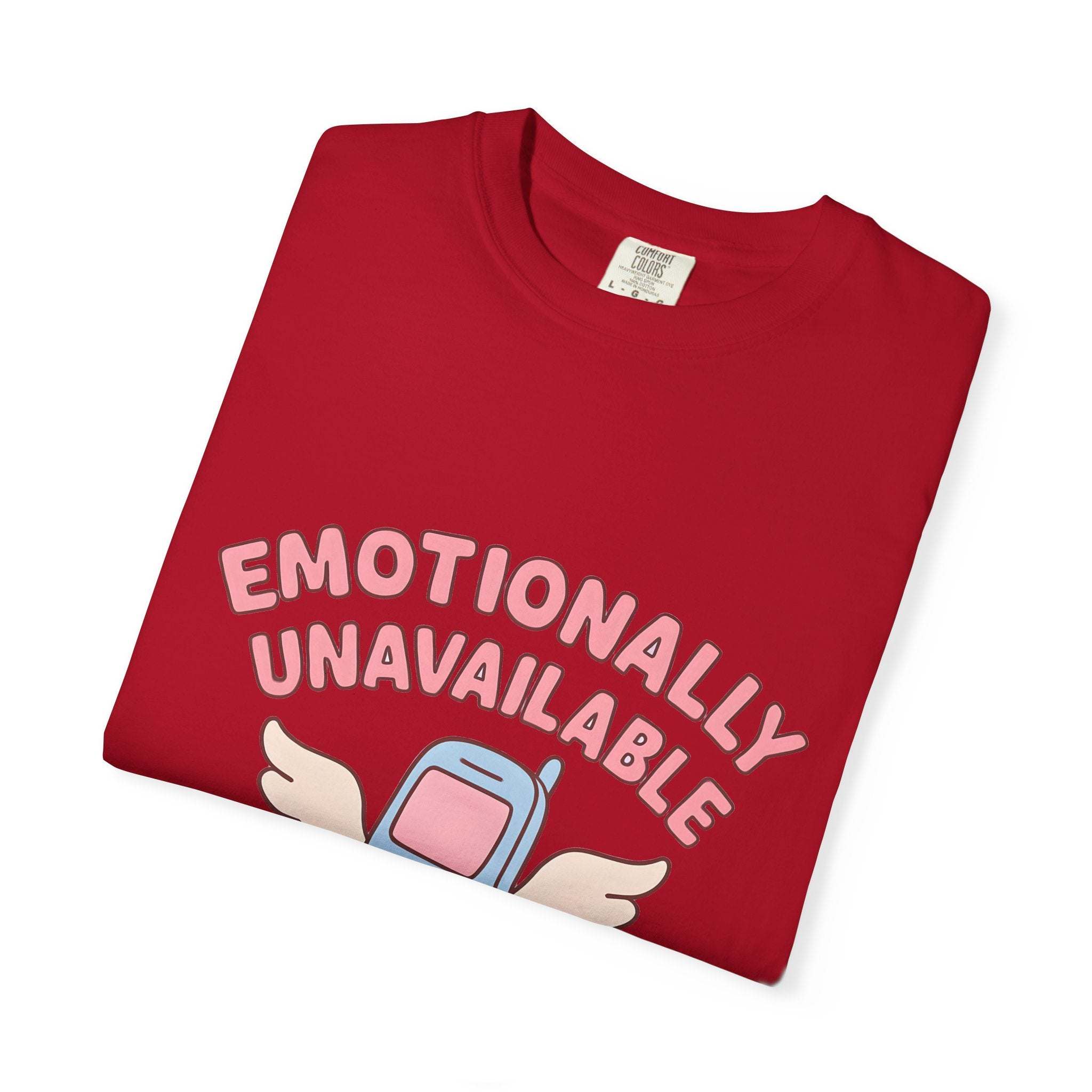 Emotionally Unavailable But A Good Texter T-shirt, Funny Graphic Tee, Introvert Shirt, Sarcasm Tee, Sarcastic Statement Top