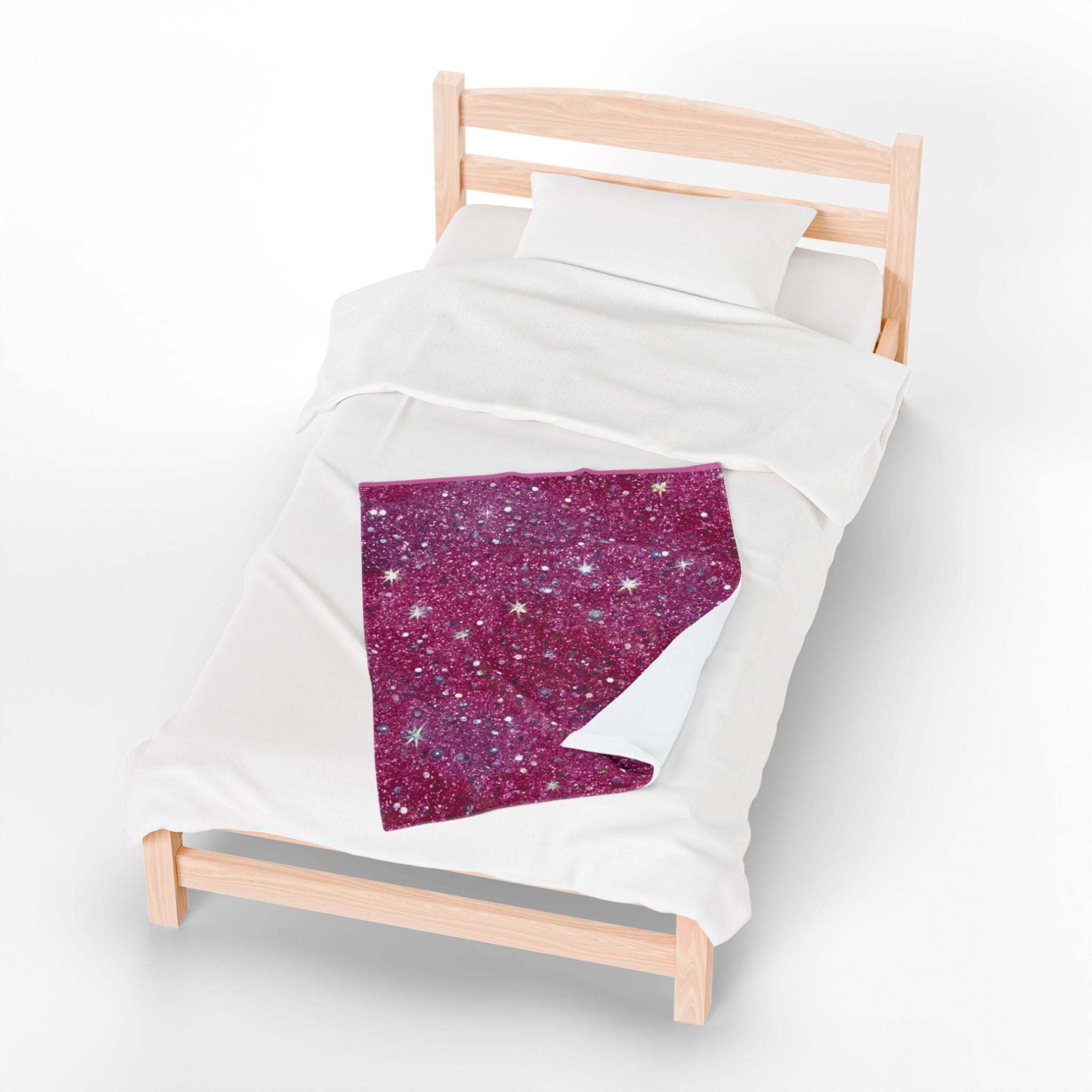 Plush Blanket - Starry Pink Design