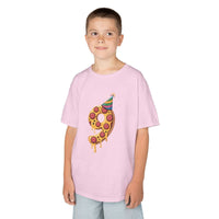 Party Slice Pizza Kids Tee | 9th Birthday Pizza Slice with Party Hat