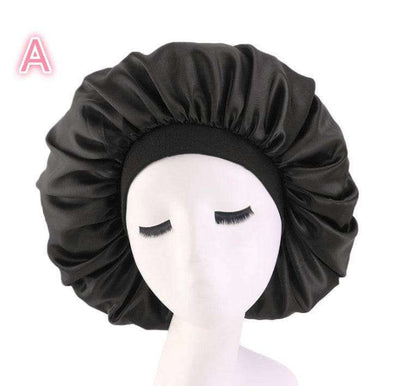 Beauty print Satin silk Bonnet Sleep Night Cap for All Seasons