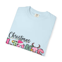 Christmas Lights Are My Favorite Color t-shirt in garment-dyed cotton with relaxed fit and vintage distressing