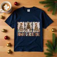 Cowboy Howdy Christmas T-Shirt 100% ring-spun cotton unisex cowboy holiday design