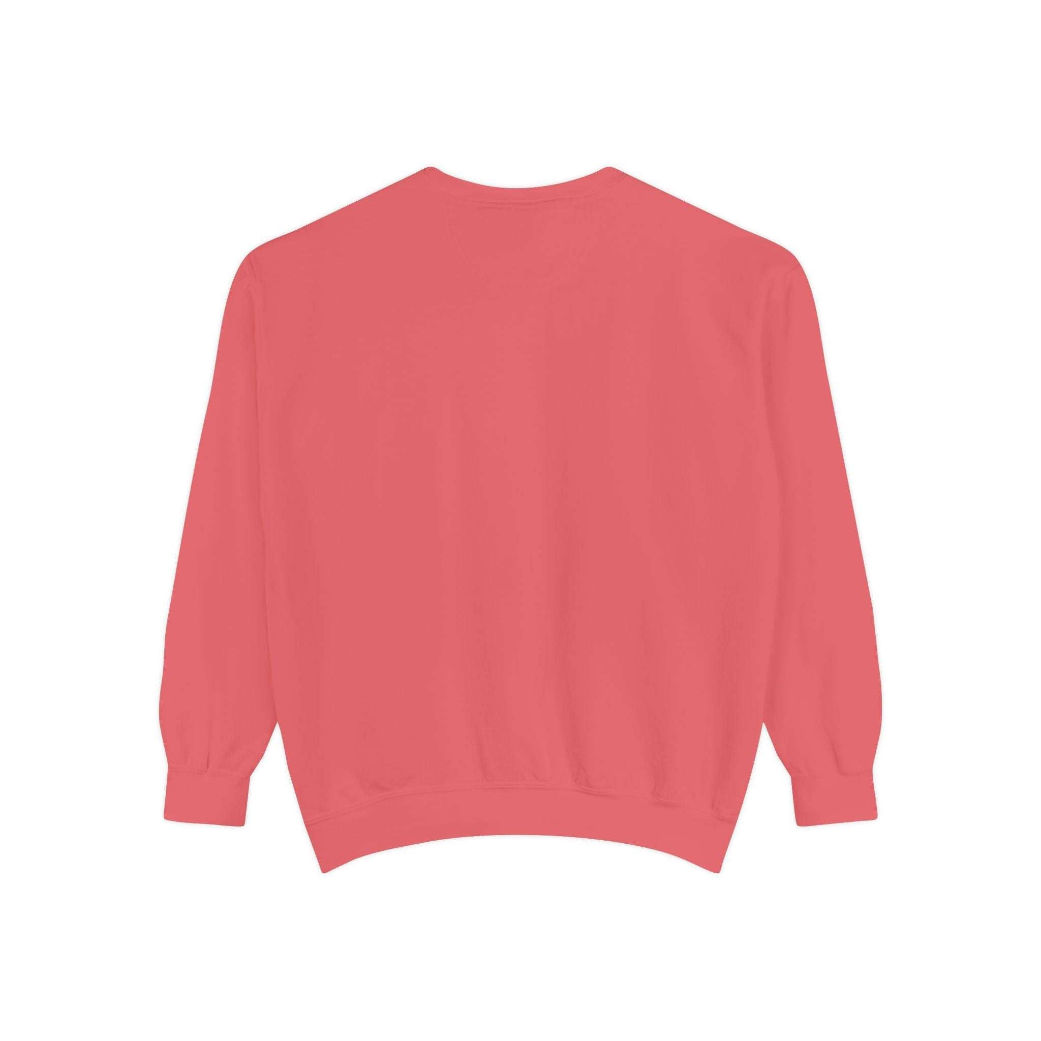 Pepper garment-dyed sweatshirt for preppy SPED teachers, featuring a festive Christmas design by Printify