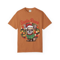 Bay Chihuahua Santa Paws T-Shirt in festive design, perfect for dog lovers and holiday celebrations.