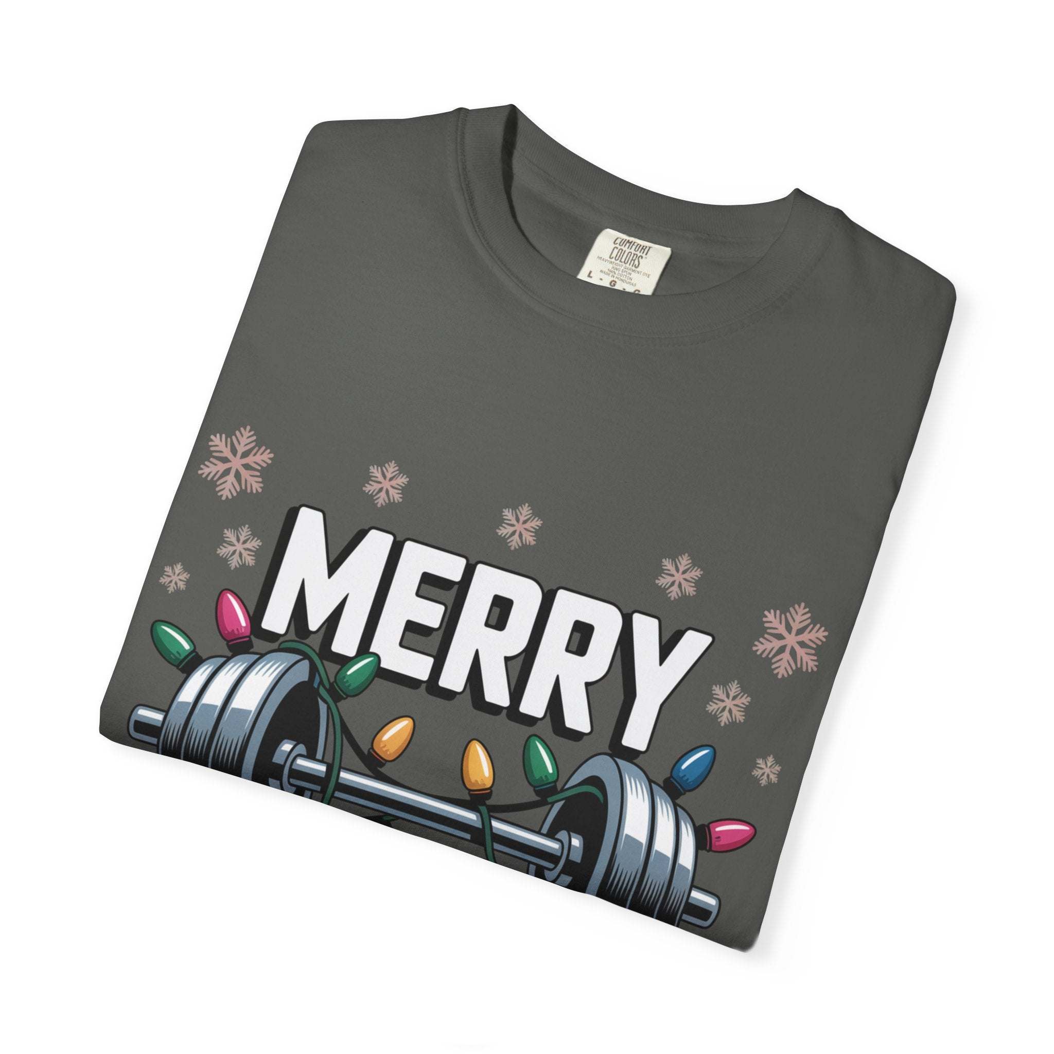 Christmas Workout T-shirt - Merry Liftmas Design