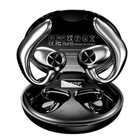 Luisport Open Ear Bluetooth Earbuds showcasing lightweight, open ear design for comfortable, safe, wireless audio listening outdoors.