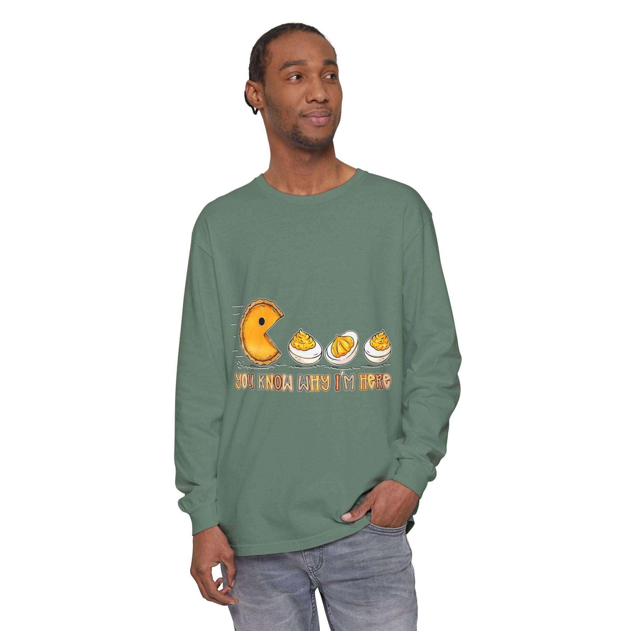 Long Sleeve T-Shirt - You Know Why Im Here Deviled Eggs