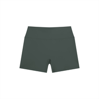 Women’s high rise nylon spandex bodycon yoga shorts for workout and casual wear