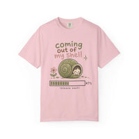 T-Shirt — "Coming Out of My Shell" Cute Snail Graphic Tee