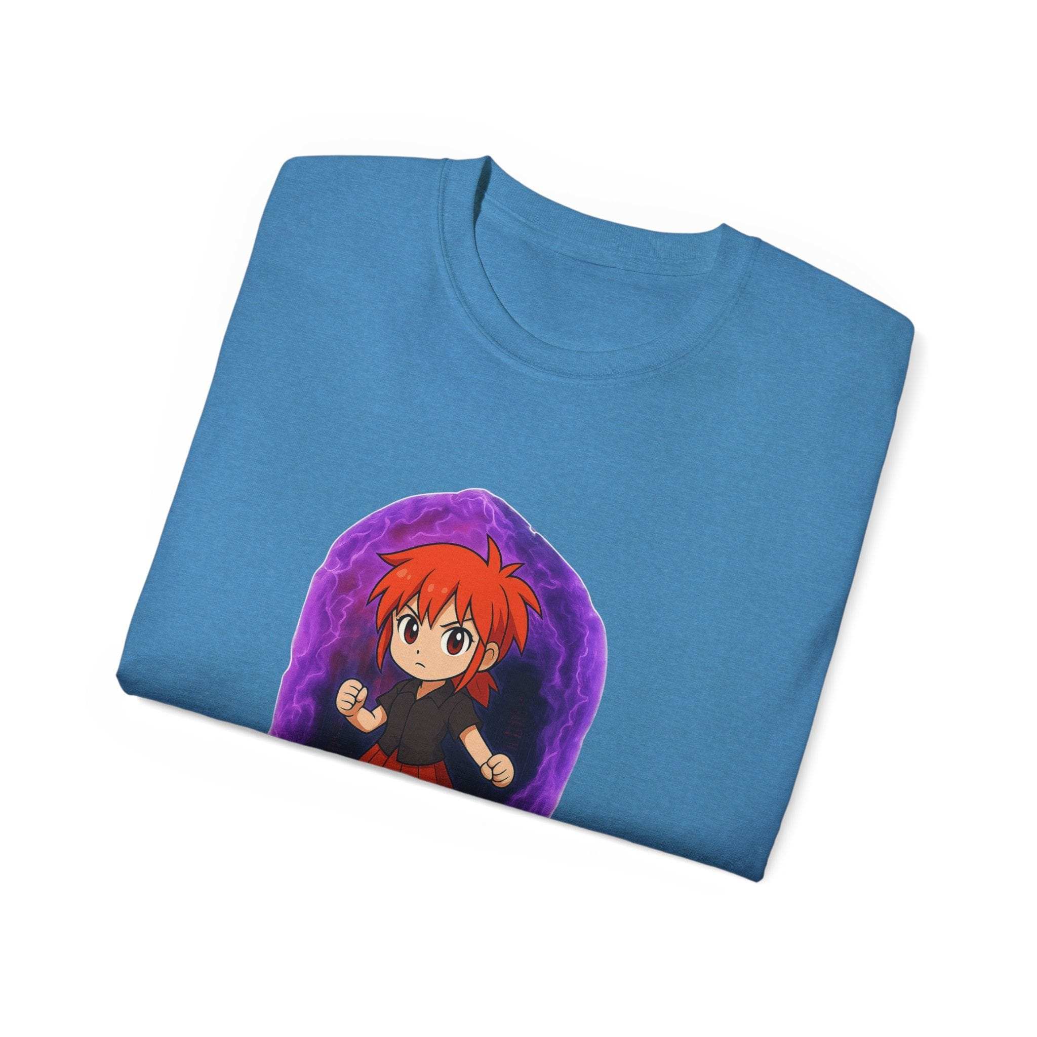 Anime Purple Power Girl Unisex T-shirt