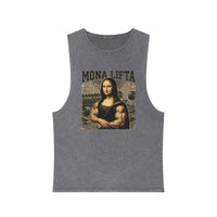 Mona Lifta muscle Mona Lisa tank top | vintage stonewash art tee
